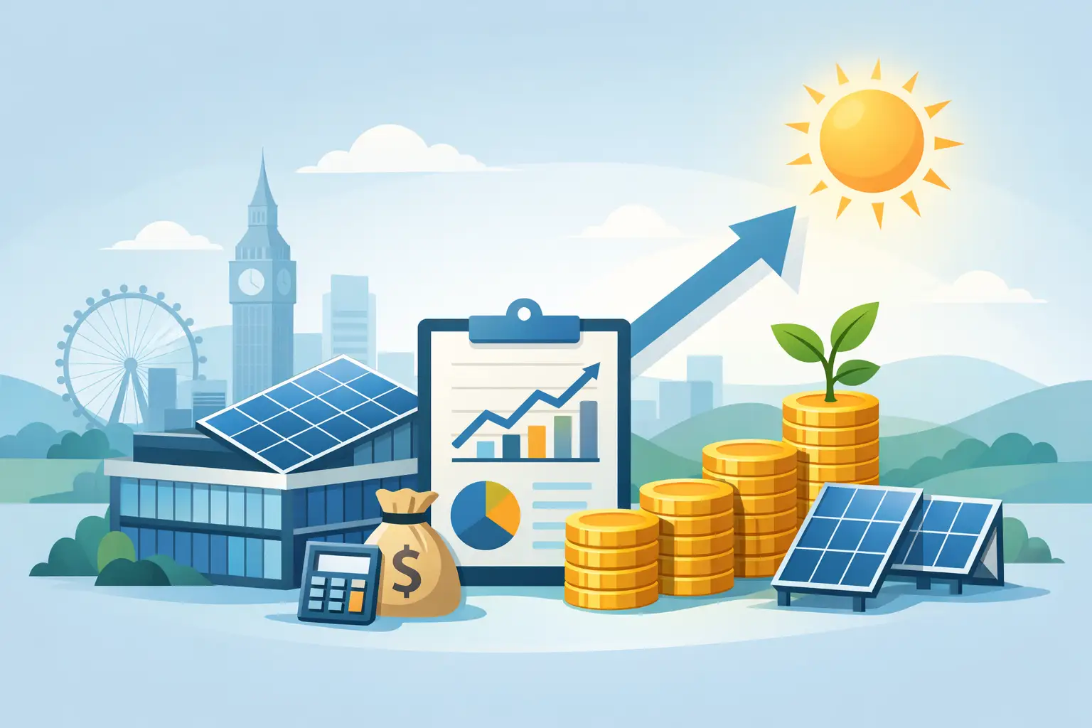 Commercial Solar ROI Example for UK Businesses