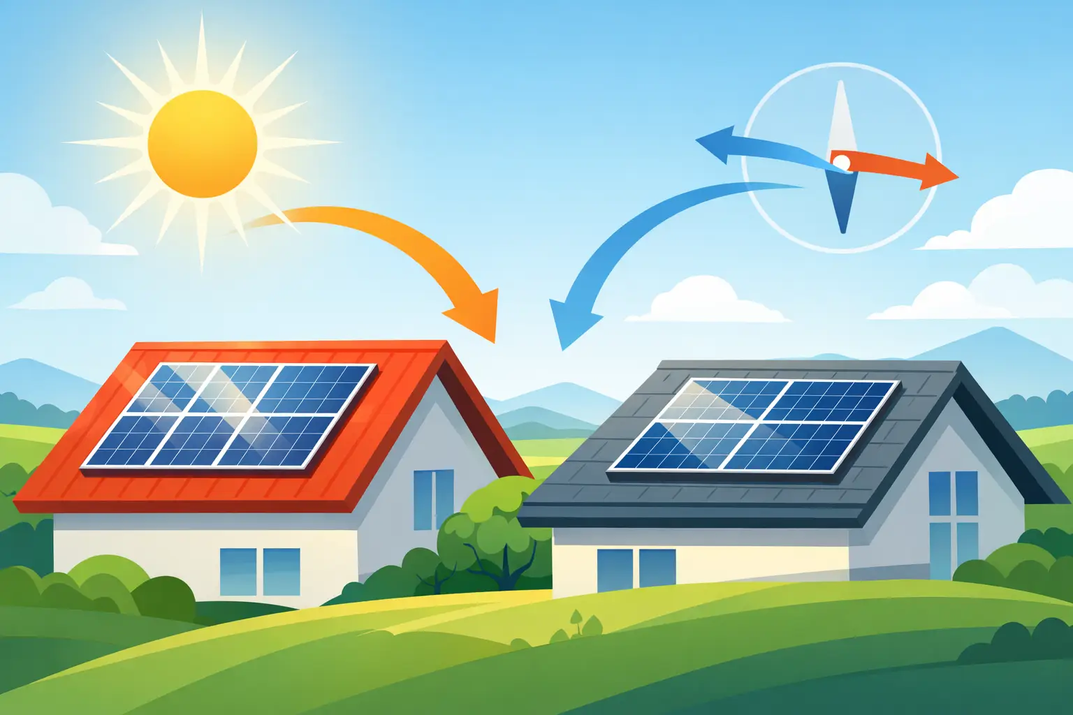 How Roof Orientation Affects Solar Output