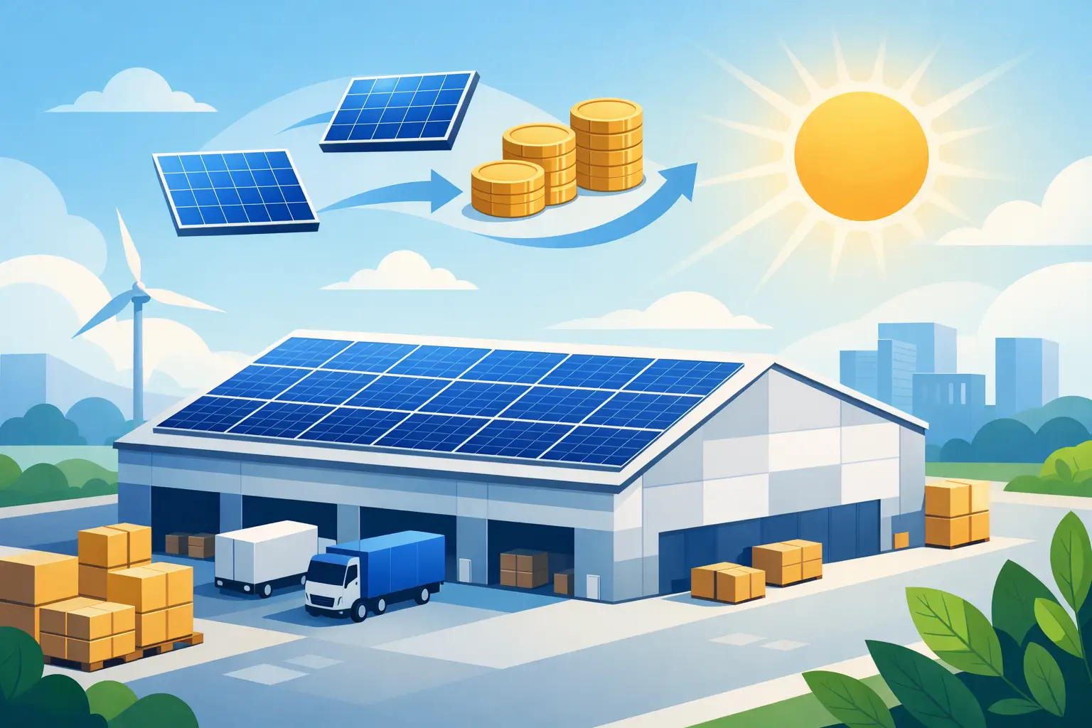 Solar Panels for Warehouses That Pay Back